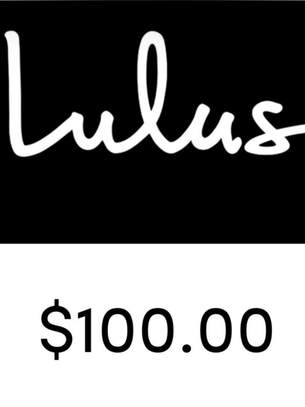 $100 Lulus.com gift card for $60